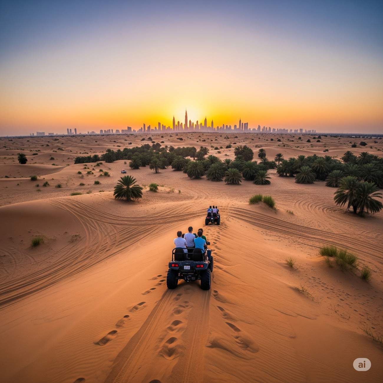 Dubai Honeymoon Package: Dhow Cruise, Desert Safari & Burj Khalifa